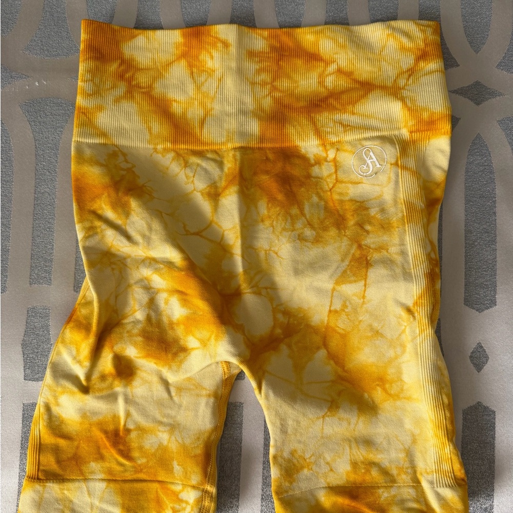Yellow Tie-Dye Shorts